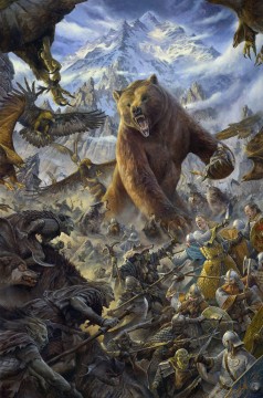 Fantaisie œuvres - fantastic bear warrior
